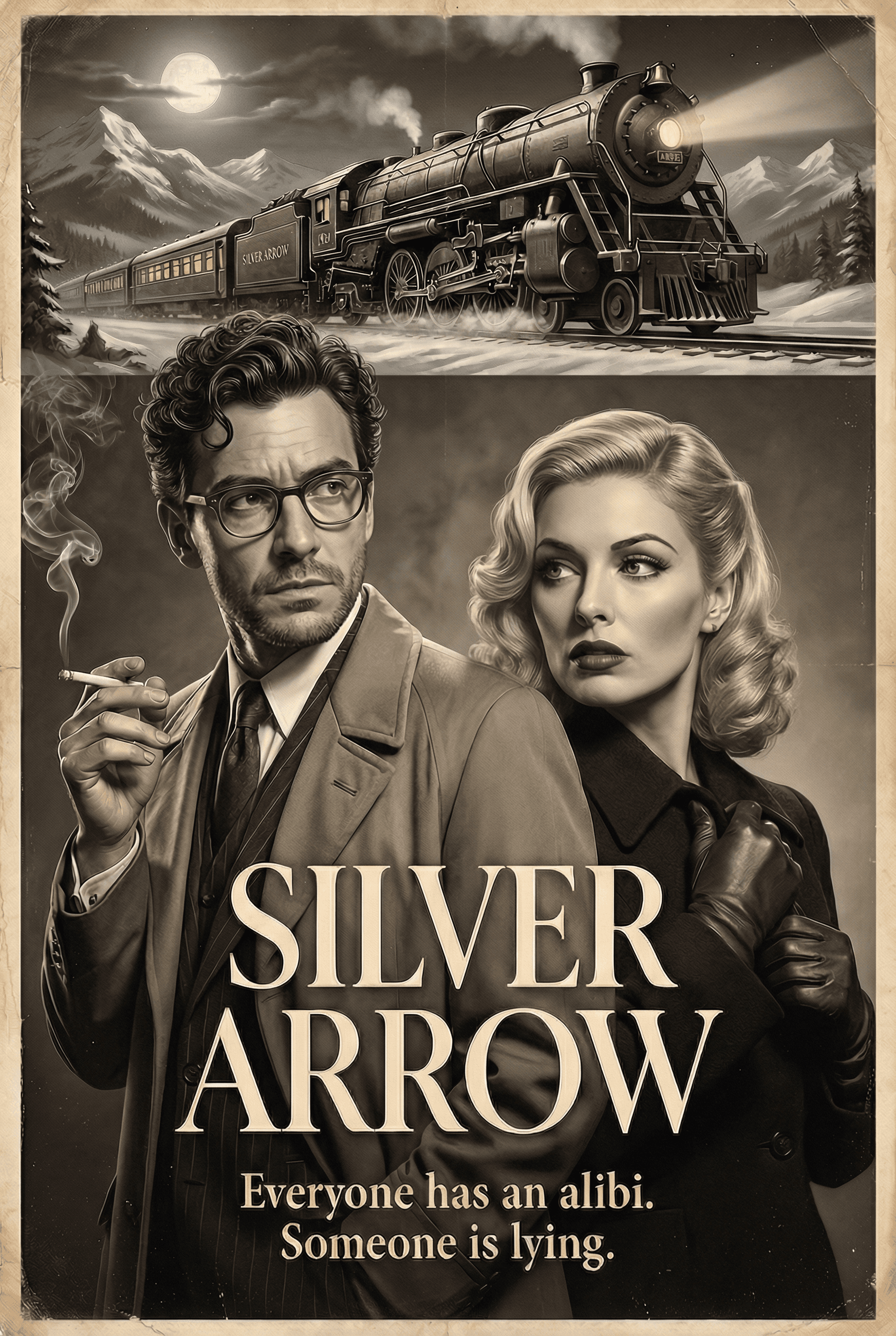 AI-generated movie poster from Alibi